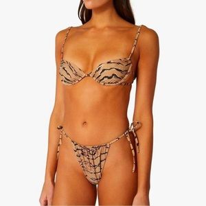 WeWoreWhat Ruched Underwire Bikini Top & Bottom